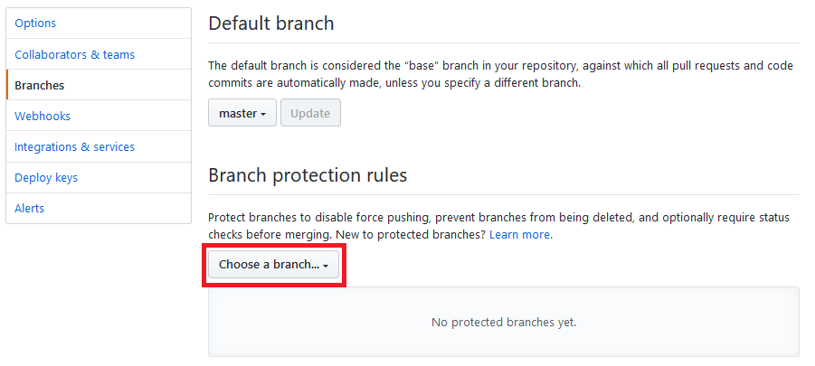 protected branch